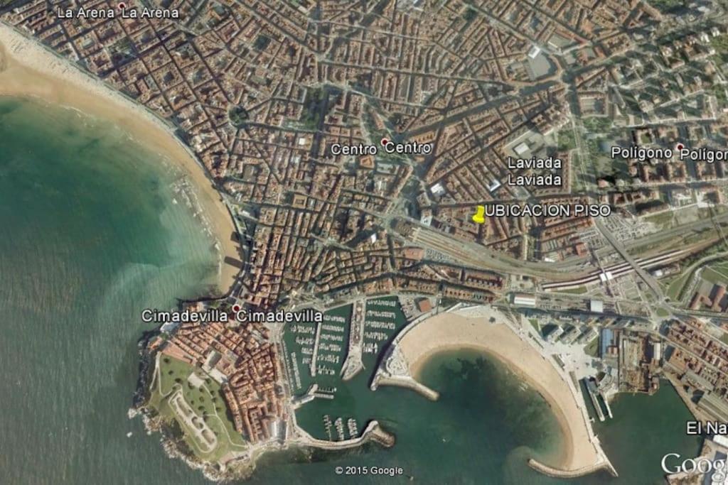 A Un Paso De La Playa, Amplio Apartamento Χιχόν Εξωτερικό φωτογραφία